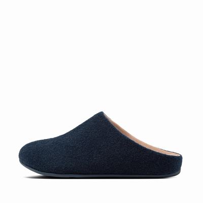 Fitflop Chrissie Felt - Hausschuhe Damen - Blau (DJB851396)